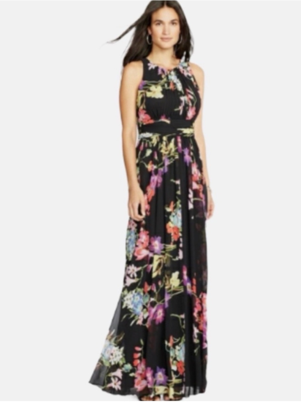 Like new Ralph Lauren floral evening gown dress